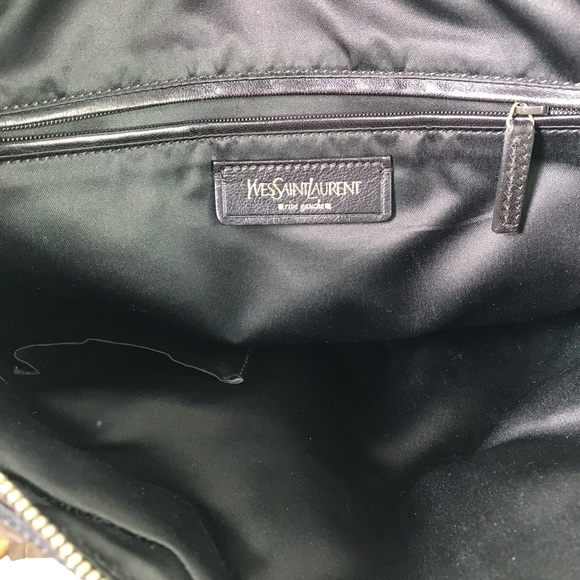 π RARE π YSL MUSE TOTE LEATHER STATEMENT BAG EMBOSSED - Picture 6 of 16